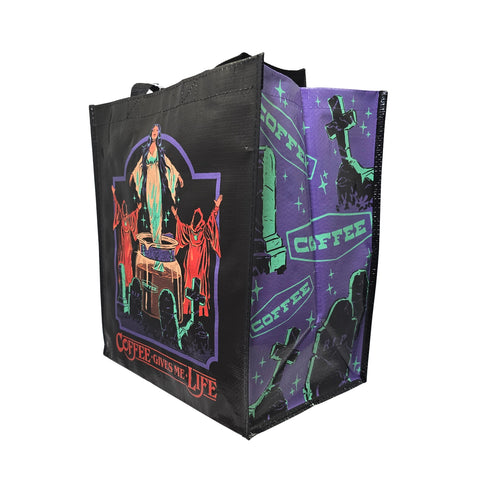 Coffee Gives Me Life Grocery Tote